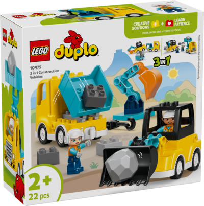 LEGO® DUPLO® 10475 Baufahrzeuge – 3-in-1-Set
