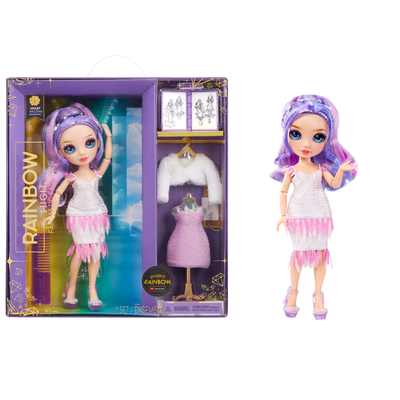 MGA 587385 Rainbow High Fantastic Fashion Doll- Violet (purple)