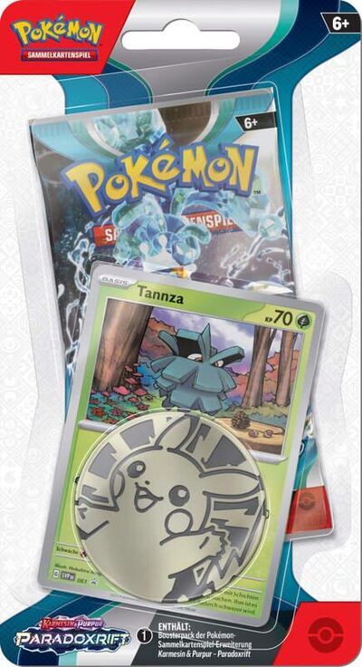 POKEMON 45781 PKM Pokémon KP04 Checklane-Blister Karmesin & Purpur: Paradoxrift, 2-fach sortiert