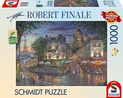 SCHMIDT SPIELE 58645 Erwachsenenpuzzle 1.000 Teile Robert Finale: Mont Martre