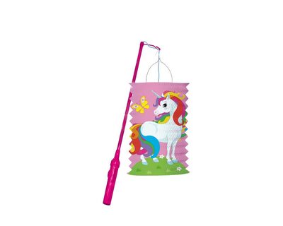 AMSCAN 9904644 Laternenset Einhorn 28 cm