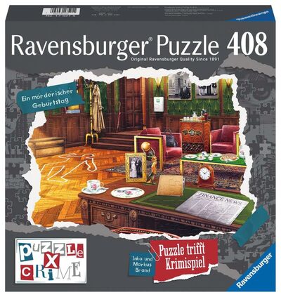 RAVENSBURGER 17521 Puzzle 408 Teile X Crime: Ein mörderischer Geburtstag