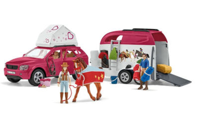 SCHLEICH 42535 HORSE CLUB Abenteuer mit Auto und Pferdeanhänger