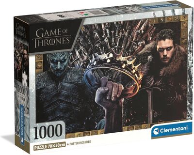 CLEMENTONI 39962 Puzzle 1.000 Teile Game of Thrones Collection Compact - Evening in Tokyo