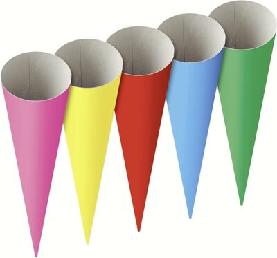 BRUNNEN 204870071 Schultüte Rohling 70cm 5 Farben, sortiert