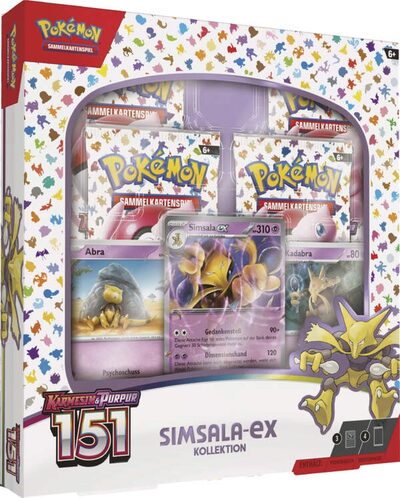 POKEMON 45554 PKM Pokémon KP03.5 Karmesin & Purpur EX Box Simsala-ex