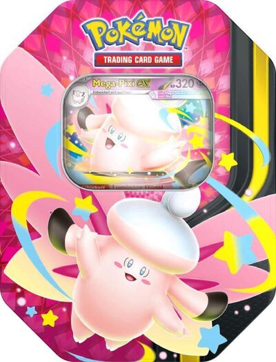 POKEMON 13919 PKM Pokémon Tin-Box Mega-Mondschein: Mega-Pixi