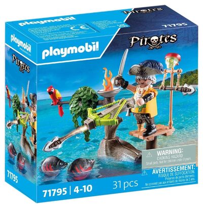 PLAYMOBIL 71795 Pirat mit Balliste