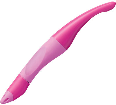 STABILO 6892/4-41 Ergonomischer Tintenroller für Rechtshänder - STABILO EASYoriginal in hell-/dunkelpink - Einzelstift - Schreibfarbe blau (löschbar) - inklusive Patrone