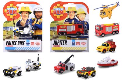 DICKIE TOYS 203091003 Feuerwehrmann Sam Single Pack, sortiert