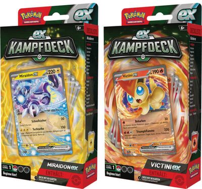 POKEMON 45865 PKM Pokémon ex-Kampfdeck Victini/Miraidon, sortiert
