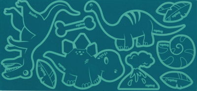 ERGOBAG 00749-20001-10 Reflexie-Sticker Set Dinosaurier Sticker
