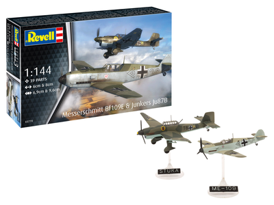 REVELL 03770 1:144 Messerschmitt Bf109E & Junkers Ju87B Stuka