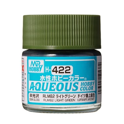 MR. HOBBY H-422 Aqueous Hobby Color (10 ml) RLM82 Light Green