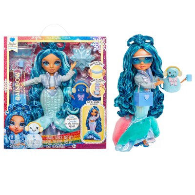 MGA 120834-EUC Rainbow High Winter Wonderland Doll- Skyler (Blue)