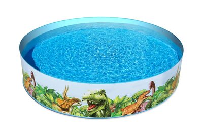 BESTWAY 55001 Fill 'N Fun Planschbecken Dino, 244x46 cm