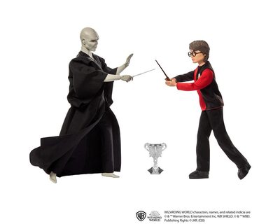 MATTEL GNR38 Harry Potter Geschenkset für Sammler mit Voldemort-Puppe und Harry Potter-Puppe