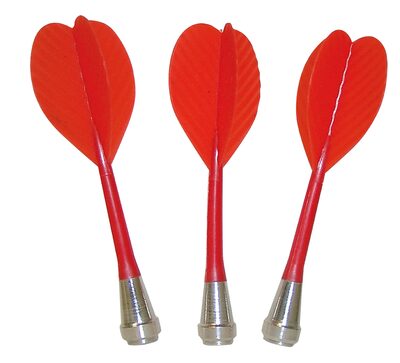 SUNFLEX 45295 Magnetic Darts, rot 3 Stück
