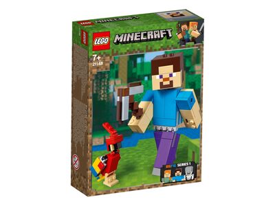 LEGO® Minecraft™ 21148 Minecraft-BigFig Steve mit Papagei