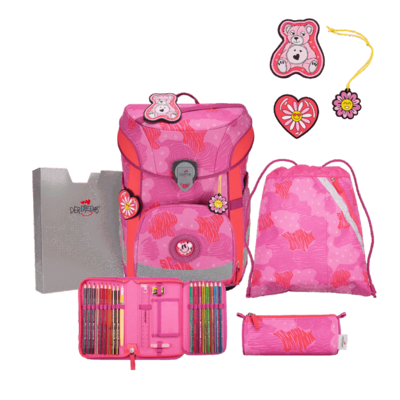 DERDIEDAS D8509182 Schulranzen-Set Roses ErgoFlex Easy
