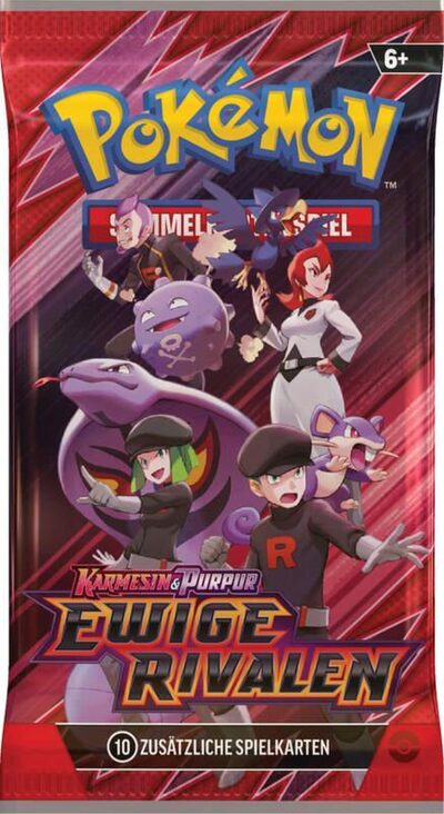 POKEMON 11077 PKM Pokémon KP10 Boosterpack Karmesin & Purpur - Ewige Rivalen