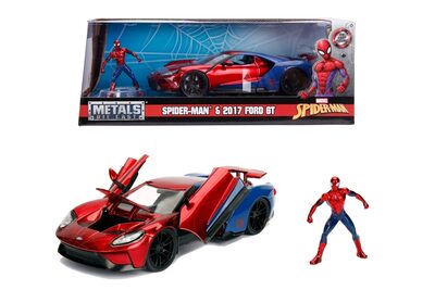 JADA TOYS 253225002 1:24 Marvel Spiderman 2017 Ford GT