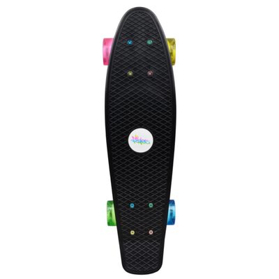 AUTHENTIC SPORTS & TOYS 293 NoRules Skateboard ABEC 5 Fun Neon, mit Leuchtrollen