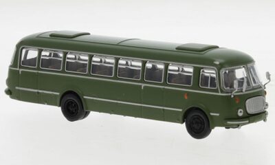 BREKINA 58267 1:87 / H0 1:87 JZS Jelcz 043 Bus dunkelgrün, 1964, Militär ,