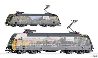 TILLIG 02321 TT Elektrolokomotive 101 019-8 „Fahrziel Natur“, DB AG, Ep. VI