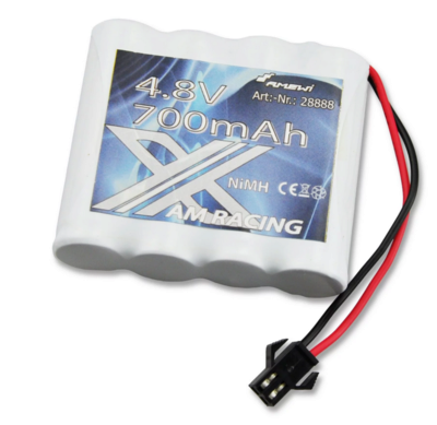 AMEWI 28888 Akku 4,8V 600mAh NiMH, für Conqueror, Sand Buggy, Storm, Rallye Car