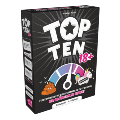 ASMODEE COGD0009 Cocktail Games Top Ten 18+