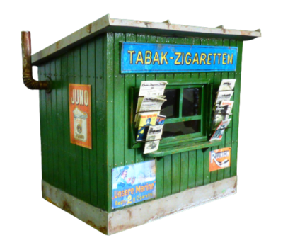 PLUS MODEL 180 1:35 Zigaretten Kiosk