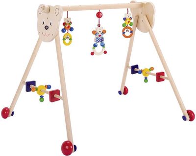 HEIMESS 739474 Baby-Fit, Greif-, Spieltrainer und Lauflernhilfe Herzbär
