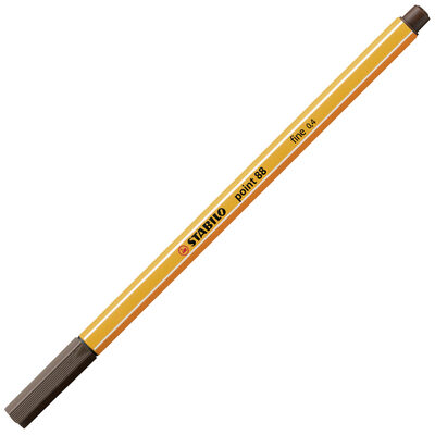 STABILO 88/65 Fineliner - STABILO point 88 - Einzelstift - umbra