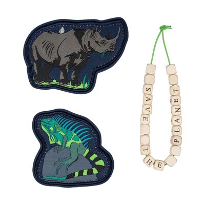 DERDIEDAS 8401170 Wechselbuttons Blue Planet 3-teiliges Set