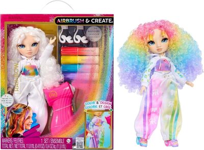 MGA 543343-EUC Rainbow High Air Brush & Create Fashion Dolls -Green Eyes