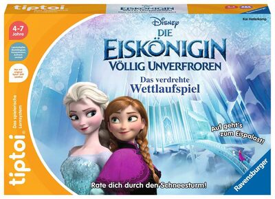 RAVENSBURGER 00116 tiptoi® Lernspiel Disney Die Eiskönigin - Völlig unverfroren: Das verdrehte Wettlaufspiel