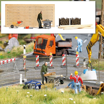 BUSCH 7807 H0 Action Set: Baukreissäge