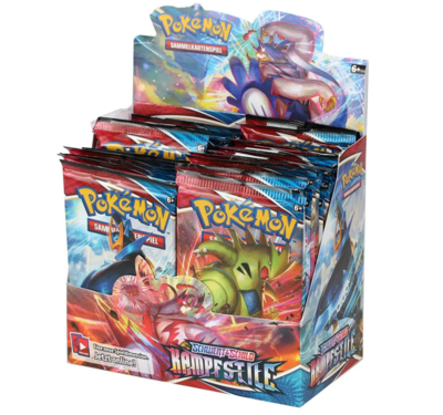 POKEMON 46260 Pokémon Schwert & Schild SWSH05 Kampfstile Booster-Display (36 Booster) - deutsch