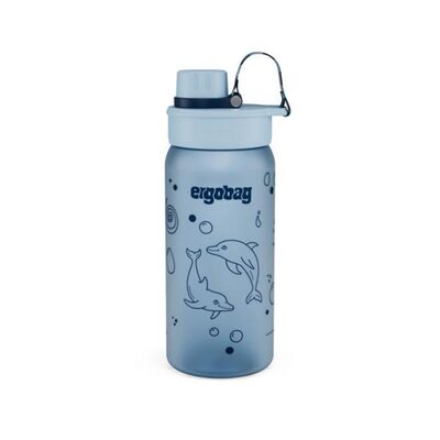 ERGOBAG 00828-30011-10 Trinkflasche Delfin, Blau