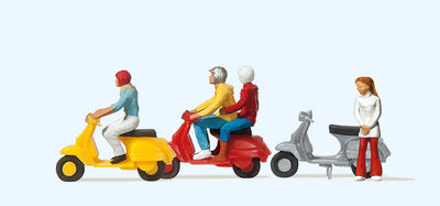 PREISER 10128 H0 Motorroller 'Vespa'-Fahrer