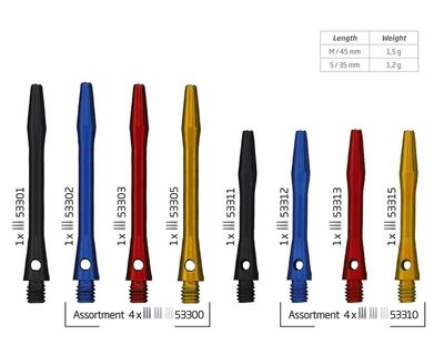 BULL'S 53312 BULL'S Simplex Aluminium Shaft