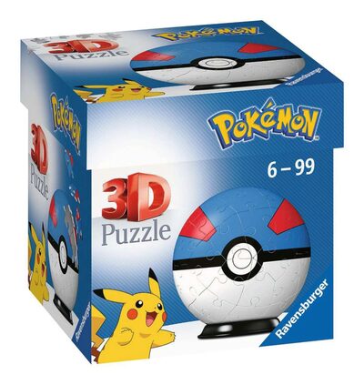 RAVENSBURGER 11265 3D-Puzzle Ball Pokémon Great Ball