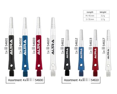 BULL'S 54600 BULL'S Altra TopSpin Shaft Sortiment 601/602/603