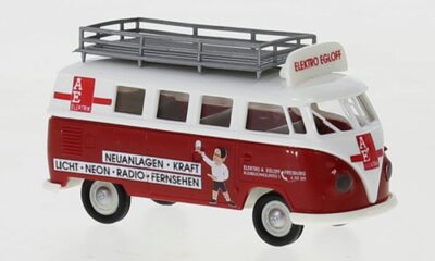 BREKINA 31620 1:87 / H0 VW T1b Kombi Elektro Egloff 1960, Elektro Egloff,