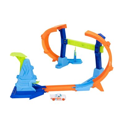 HOT WHEELS JLM91 Hot Wheels Stunt Tracks - Corkscrew Jump Champion
