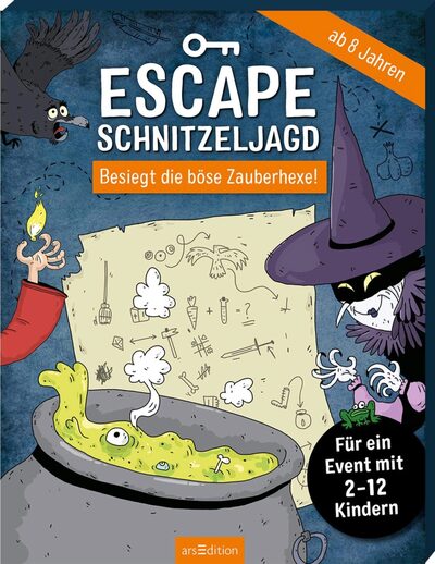 ARSEDITION 12698 Escape-Schnitzeljagd - Besiegt die böse Zauberhexe!: Für ein Event mit 2-12 Kindern