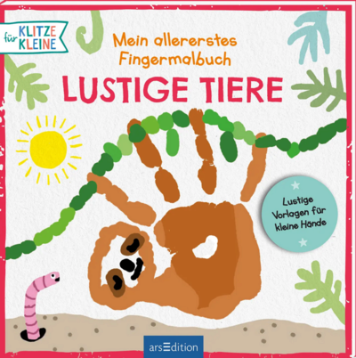 ARSEDITION 134914 Mein allererstes Fingermalbuch – Lustige Tiere