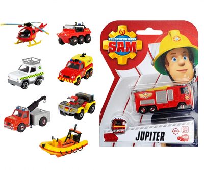 DICKIE TOYS 203091000 Feuerwehrmann Sam Single Pack 10-sort.