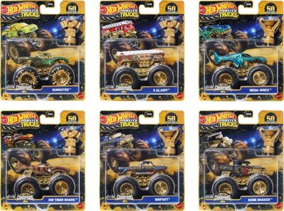 HOT WHEELS JDV96 Hot Wheels Monster Trucks Bigfoot Trophy Champions, sortiert